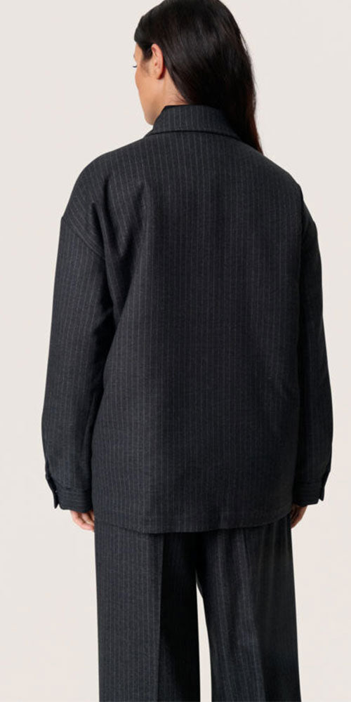 Soaked Pinstriped Barn Jacket