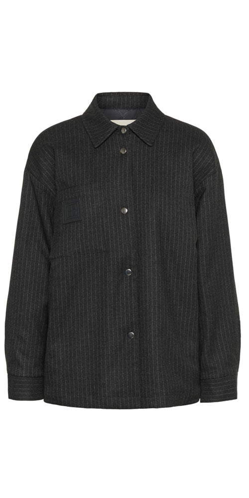 Soaked Pinstriped Barn Jacket