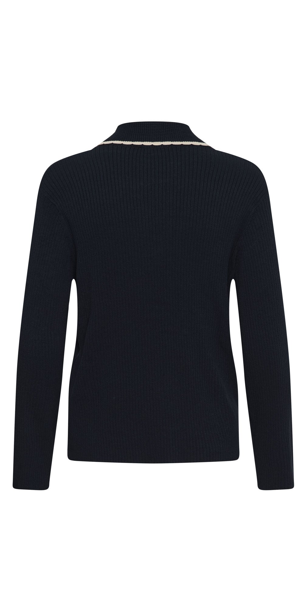 Soaked Scallop Trimmed Cardy, navy