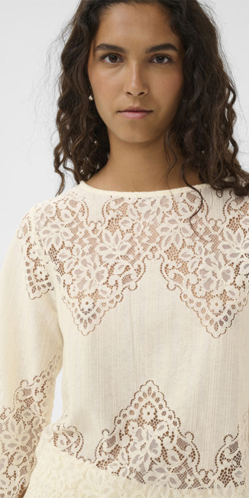 Soaked Vintage Style Lace Blouse