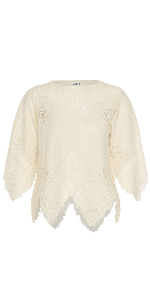 Soaked Vintage Style Lace Blouse