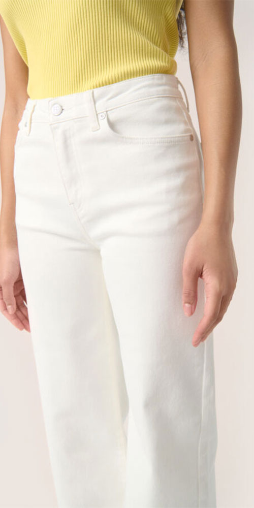 Soaked High Waist White Jeans