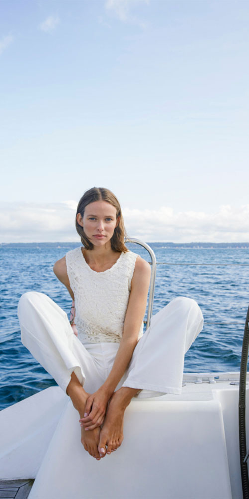 Soaked High Waist White Jeans