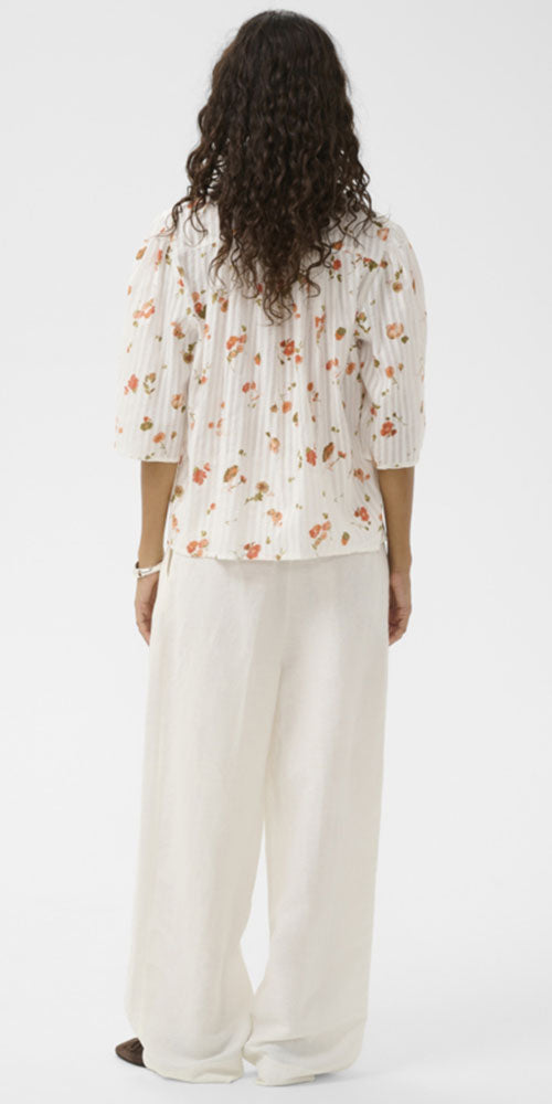 Soaked Floral Cotton Voile Blouse