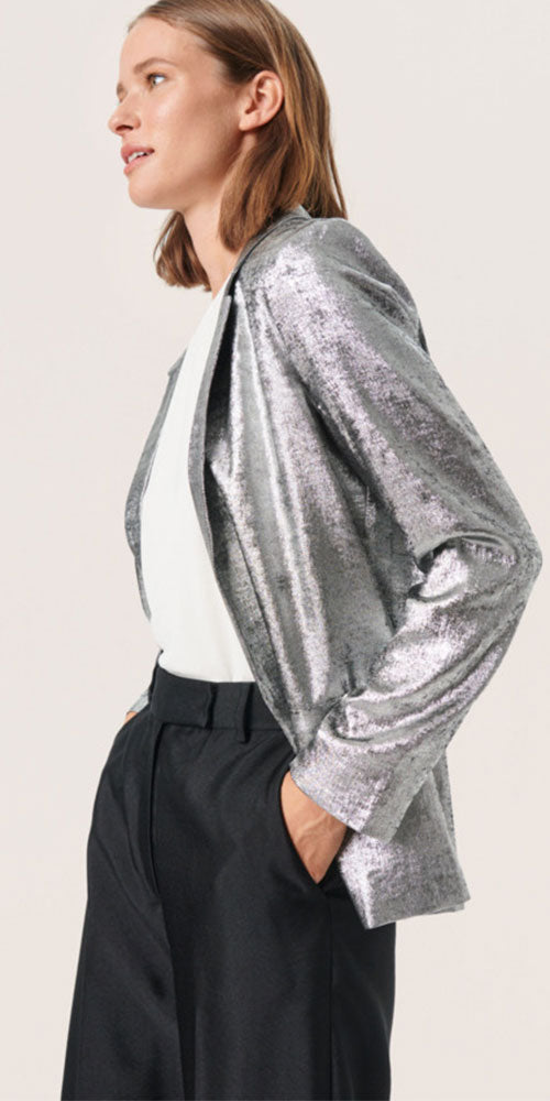 Soaked in Luxury Everyday Blazer, silver