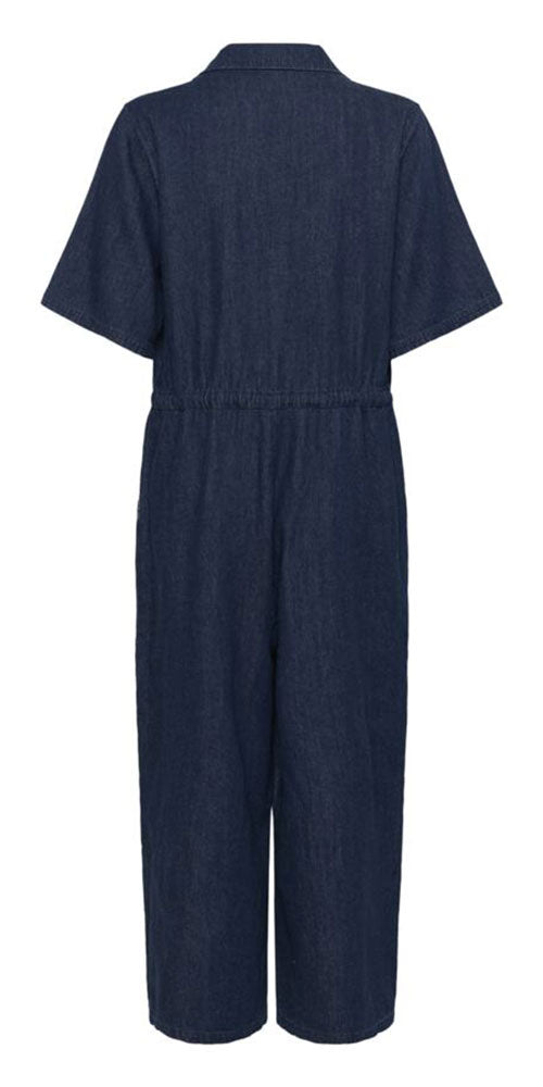 Soaked Cotton/Linen Jumpsuit, dark navy