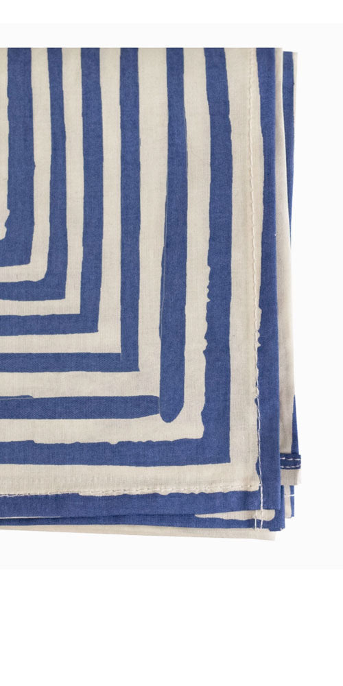 Solstice Bandana, blue maze