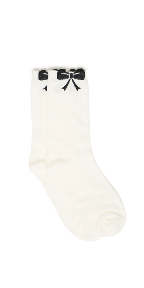 Ichi Black Bow Socks