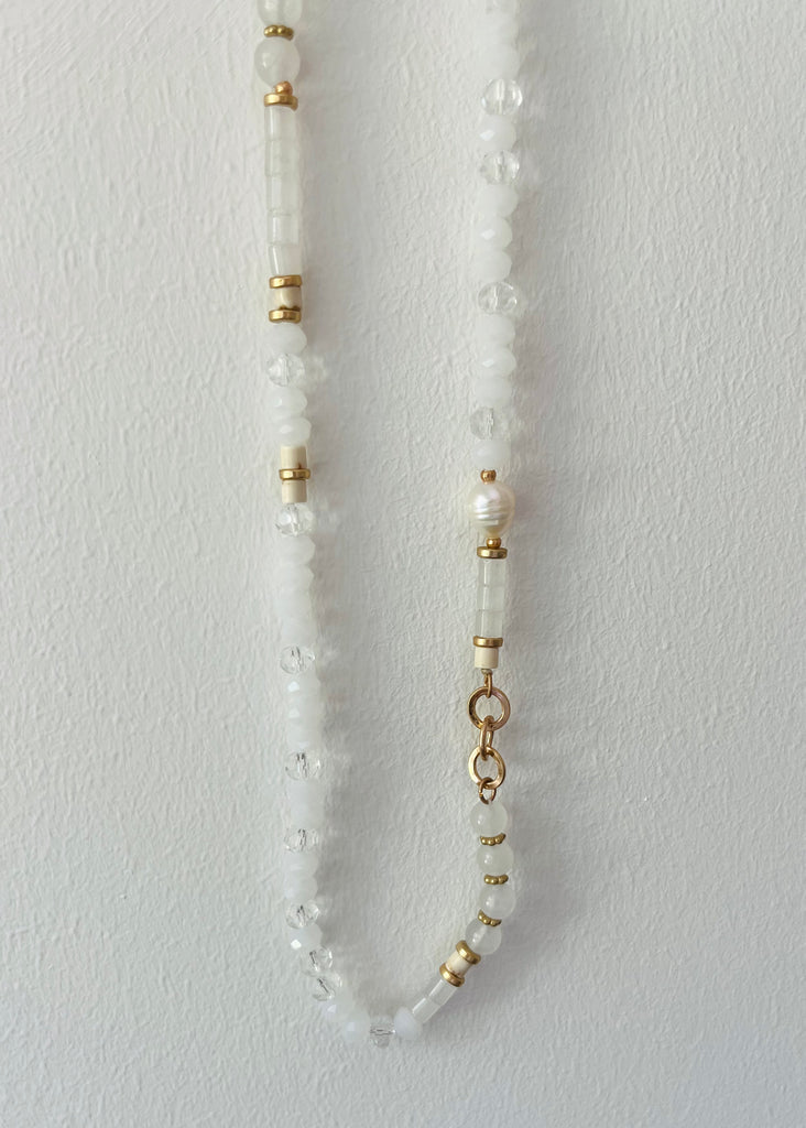 Long Beaded Strand Necklace