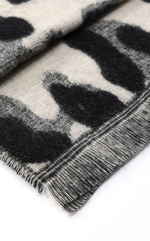Woven Leopard Scarf