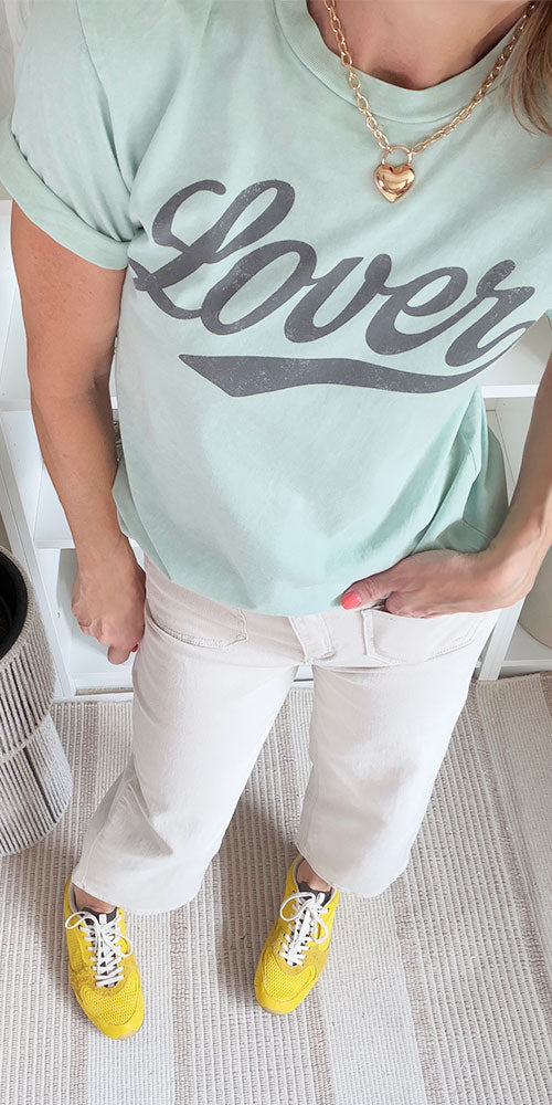 Lover Tee, aqua