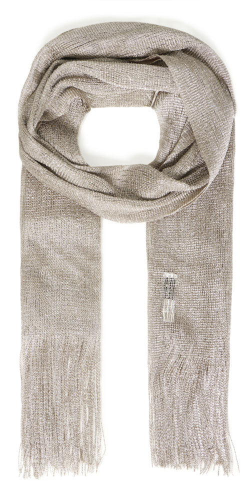 B.Young Platinum Shimmer Scarf