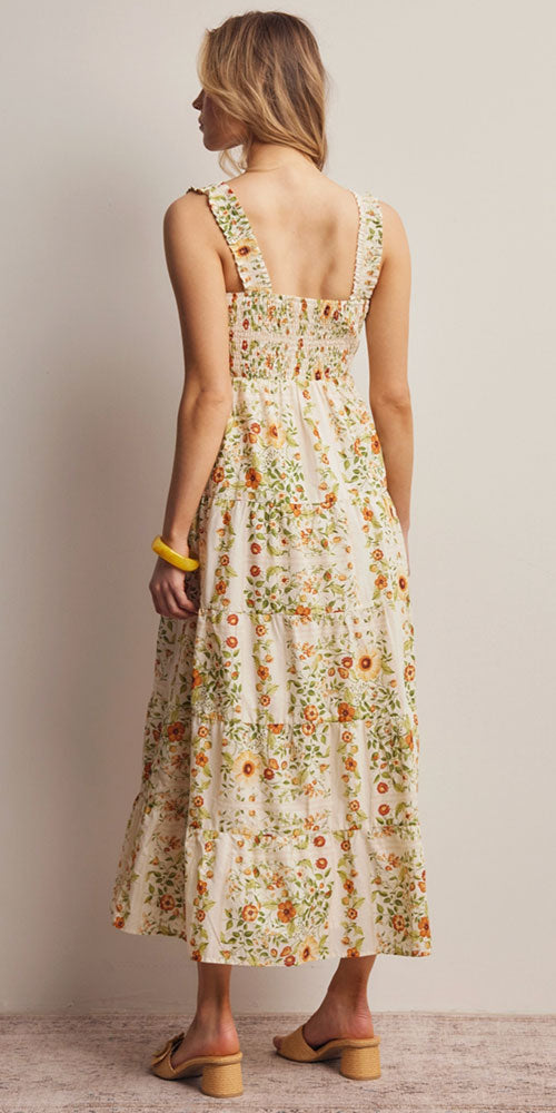 Floral Smocked Tiered Dress