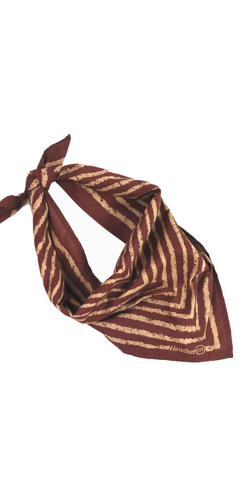 Solstice Bandana, burgundy maze
