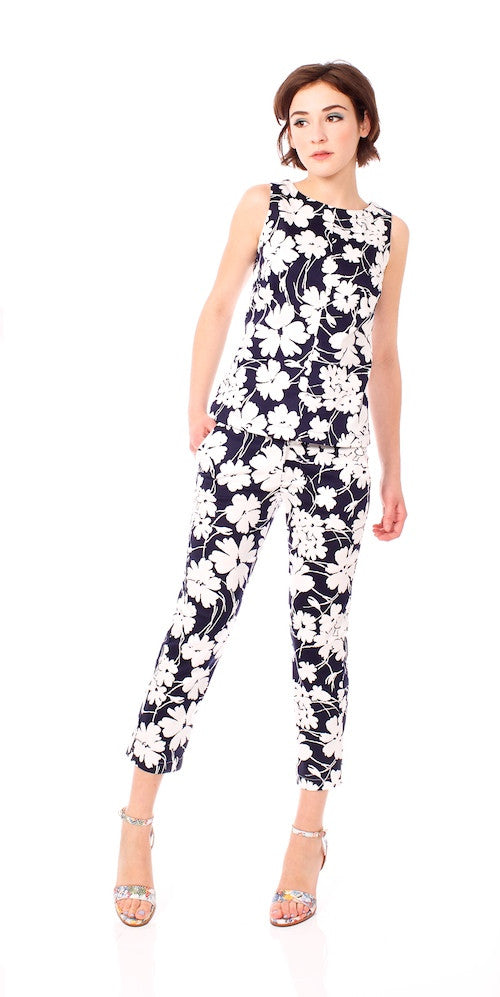 Dylan Trousers, midnight floral