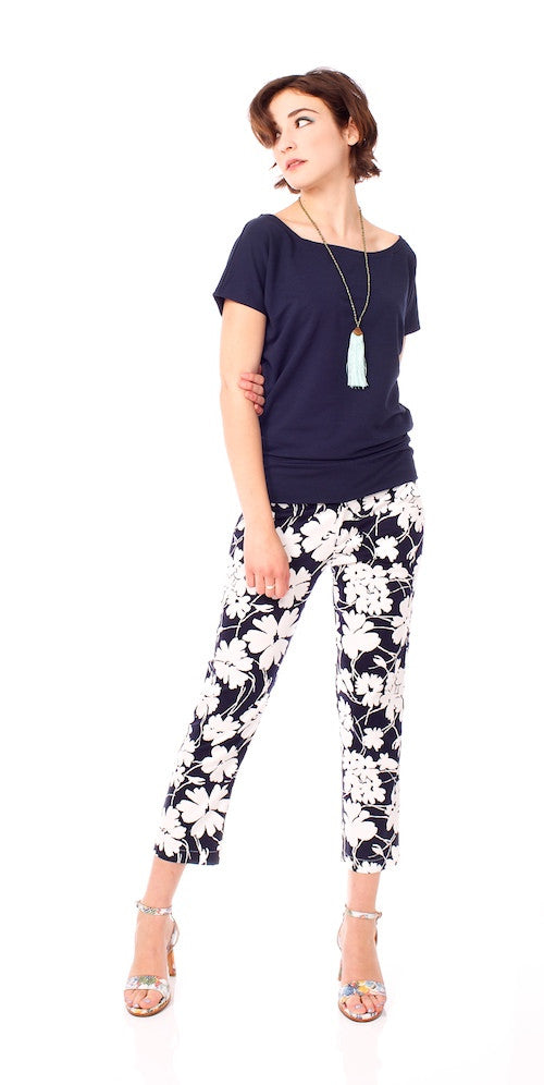 Dylan Trousers, midnight floral