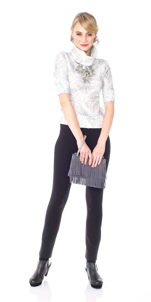 Holly Cropped Turtleneck, fireworks