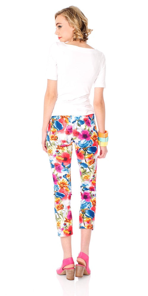 Jetty Crop Pants, psychedelic bloom