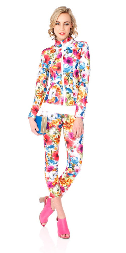 Jetty Crop Pants, psychedelic bloom