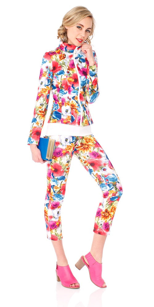 Jetty Crop Pants, psychedelic bloom