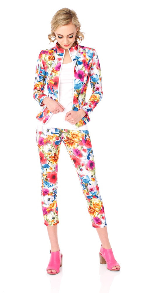 Jetty Crop Pants, psychedelic bloom