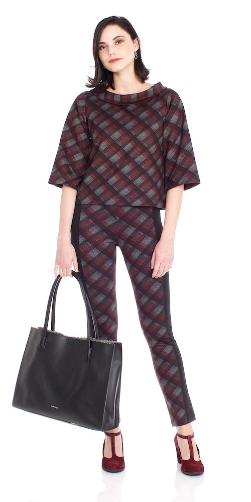 Barclay Pants, bias tartan