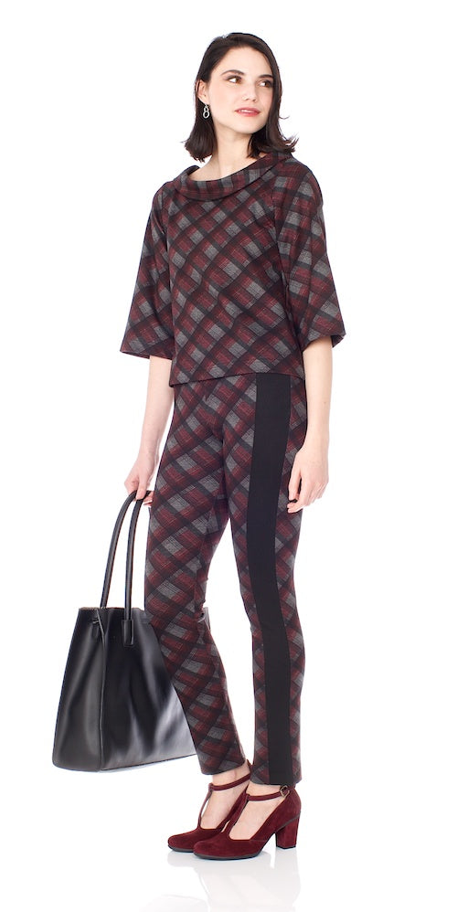 Barclay Pants, bias tartan
