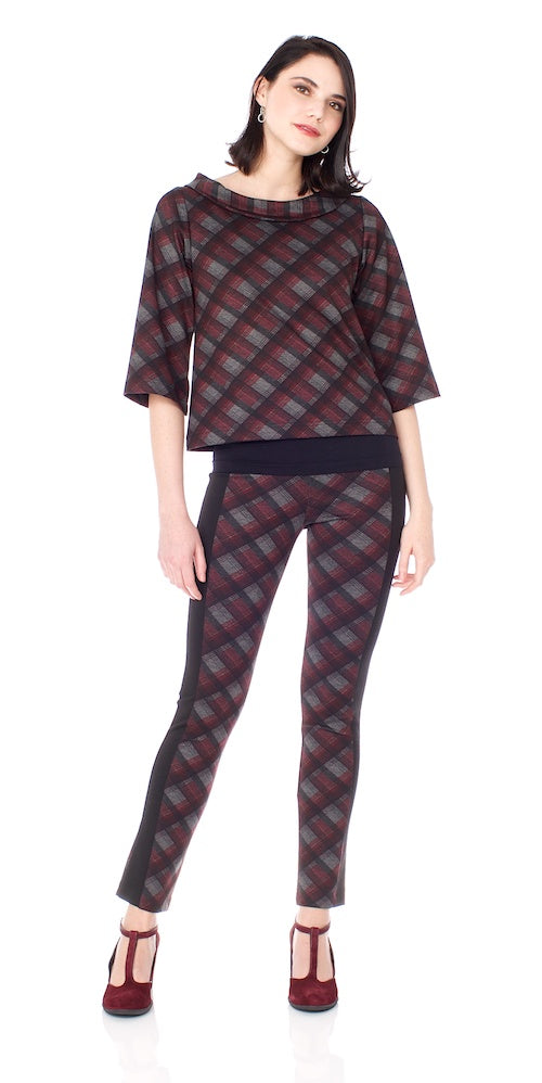 Barclay Pants, bias tartan
