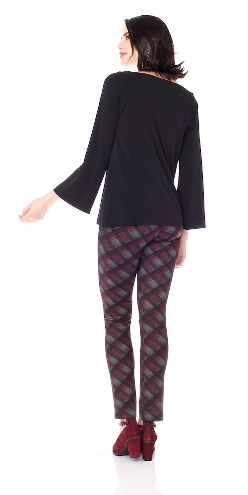Barclay Pants, bias tartan