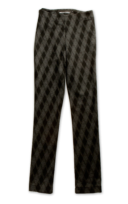 Jetty Pants, grey argyle