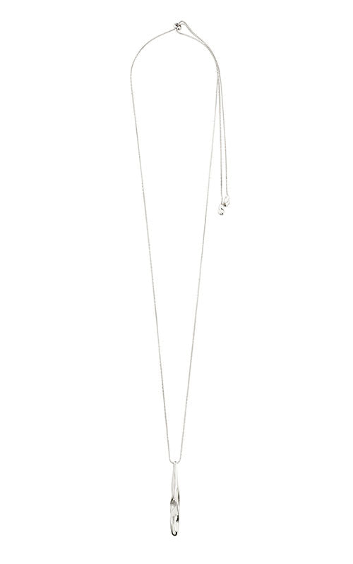 Pilgrim Alberte Teardrop Pendant Necklace, silver