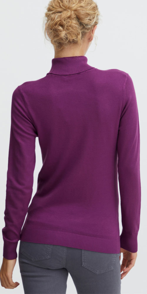 B.Young Fine Knit Turtleneck, phlox