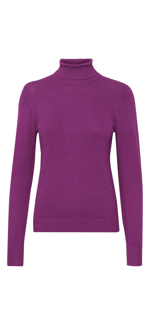 B.Young Fine Knit Turtleneck, phlox