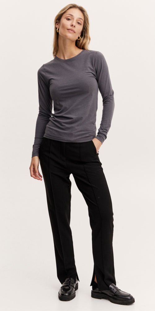 B.Young Long Sleeved Top, dark grey