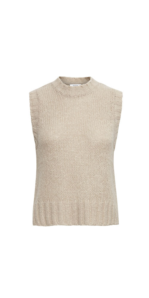 B.Young Straight Sweater Vest, cement