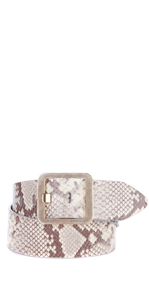 Brave Makani Belt, taupe snake
