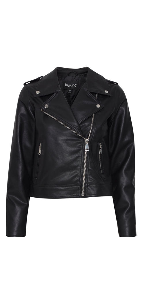 B.Young Faux Leather Biker Jacket