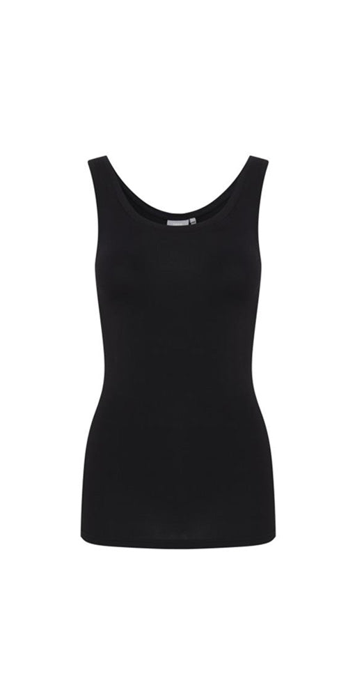 B.Young Fitted Tank Top, black