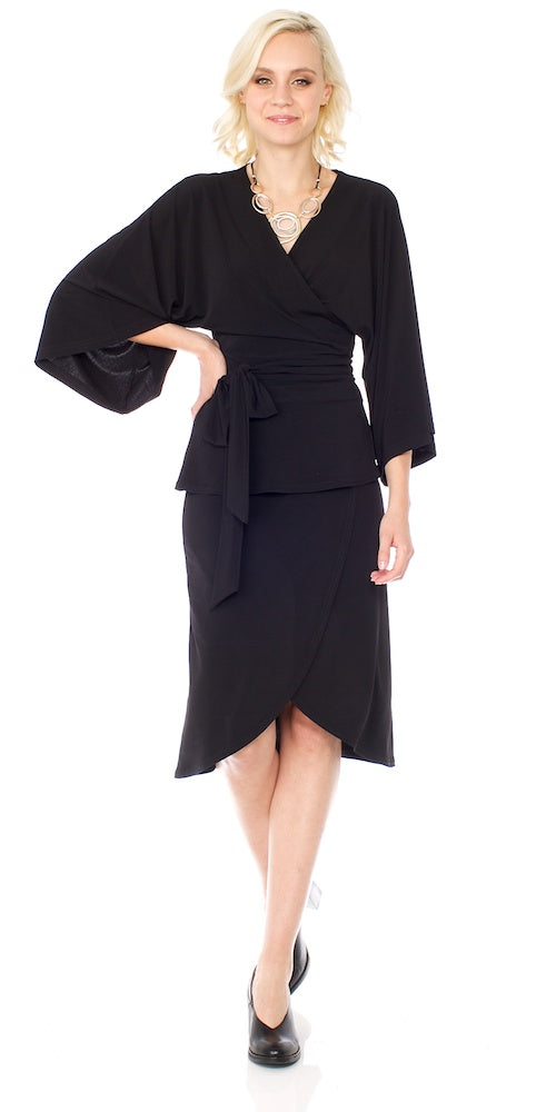 Armada Wrap Skirt, black