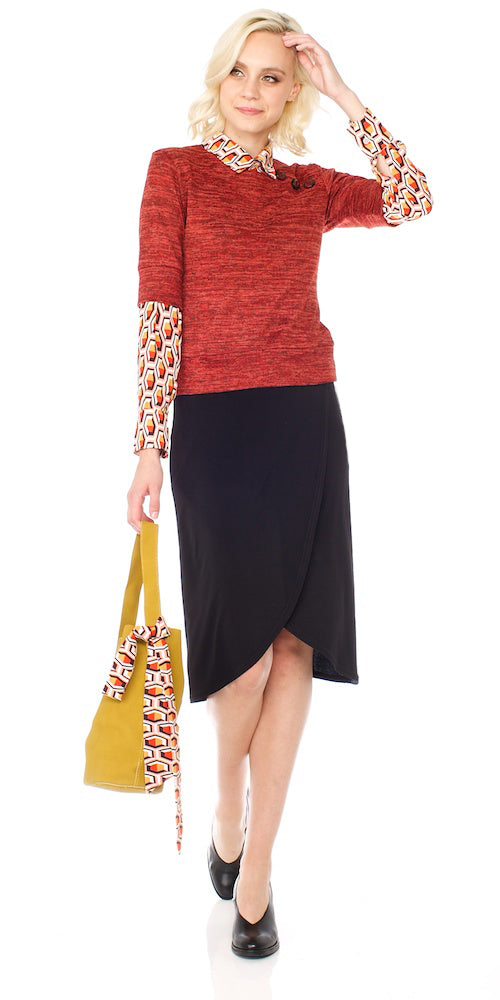 Armada Wrap Skirt, black