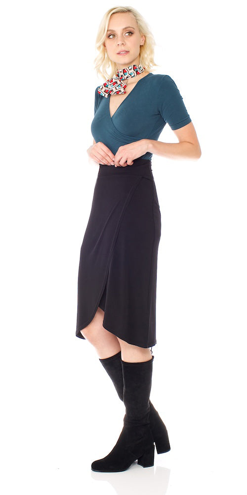 Armada Wrap Skirt, black