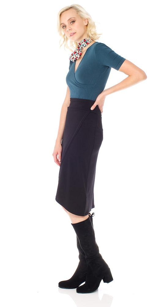 Armada Wrap Skirt, black