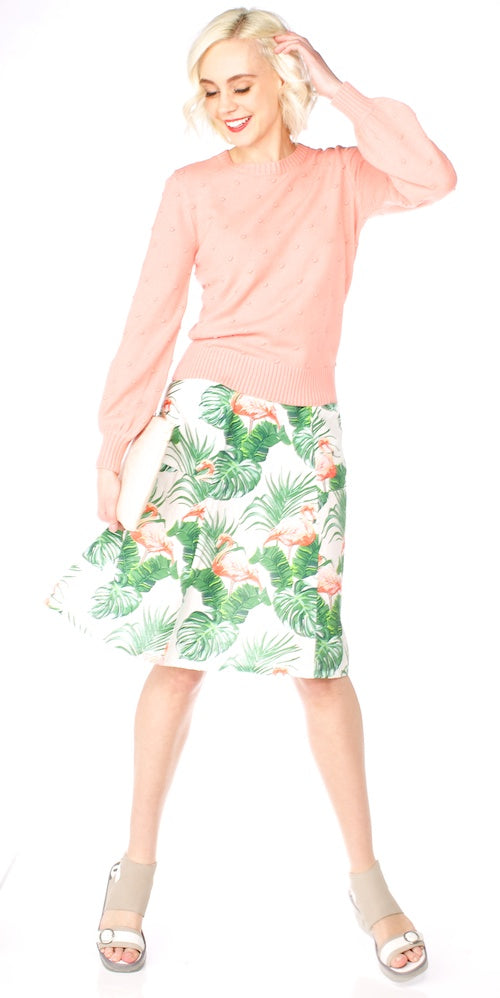 Winona Skirt, pink flamingo