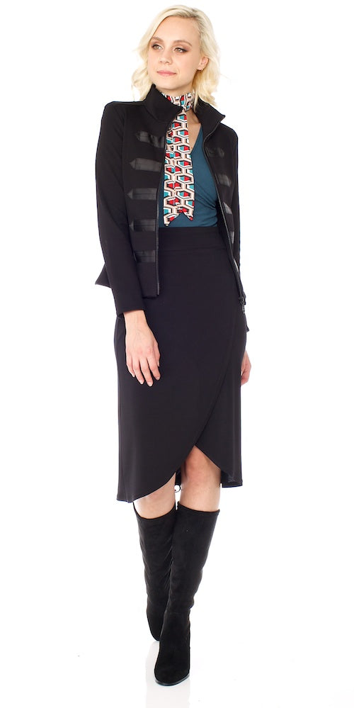 Armada Wrap Skirt, black