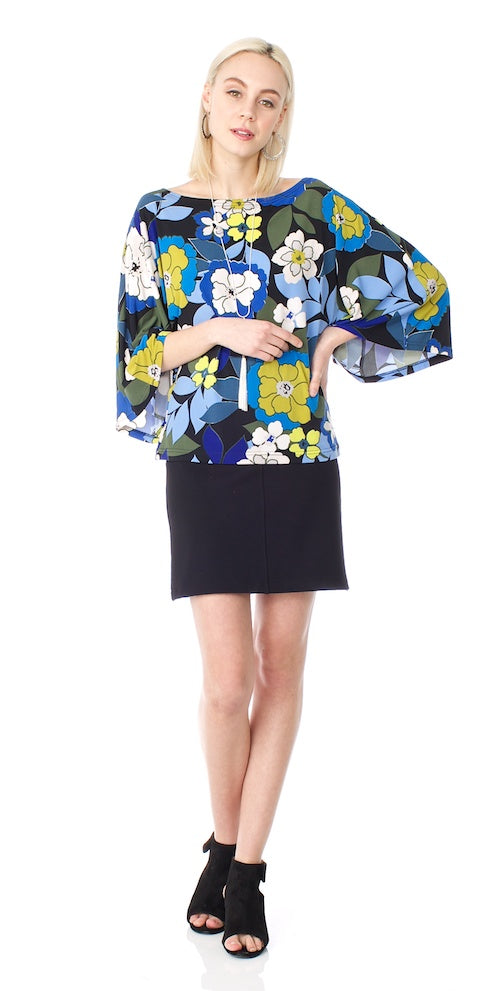 Boulevard Skirt, black ponte