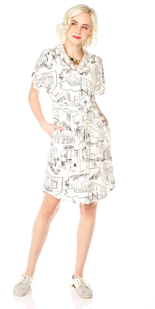 Beckett Shirt Dress, modern architecture