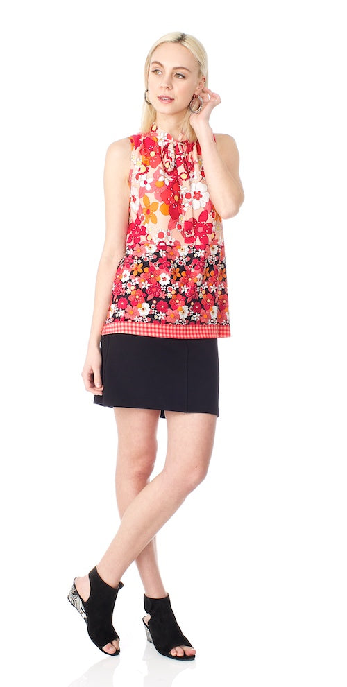 Boulevard Skirt, black ponte