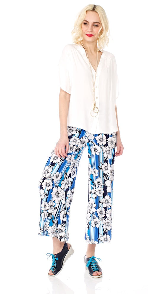 Morrison Cropped Trousers (unlined), blue hawaii