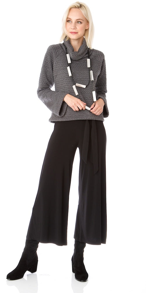 Morrison Cropped Trousers (lined), black