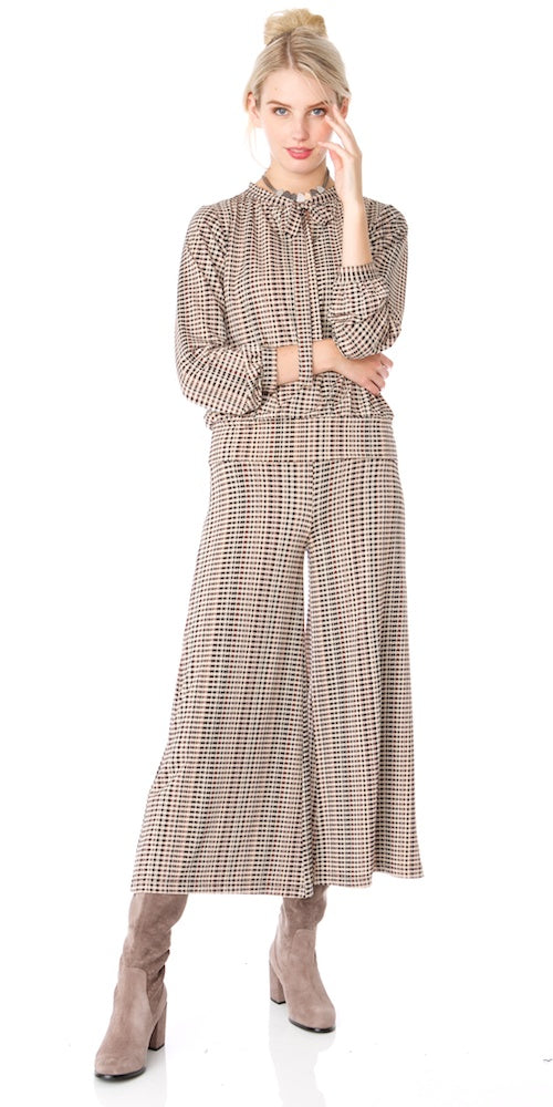Morrison Cropped Trousers (lined), english check